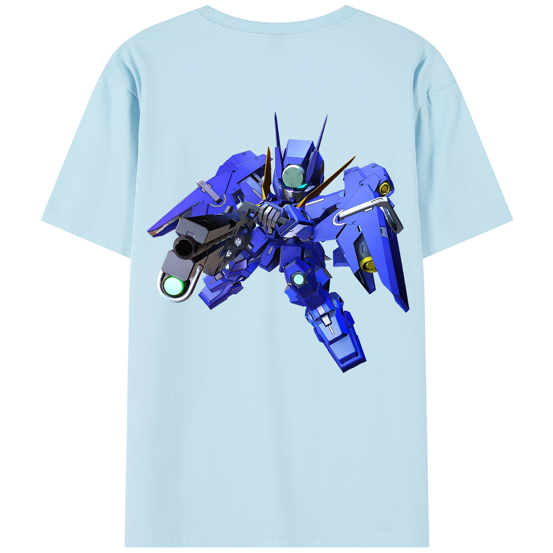 （画像用） 機動戦士ガンダム Mobile Suit Gundam 綿100％半袖Tシャツ（背面プリント）